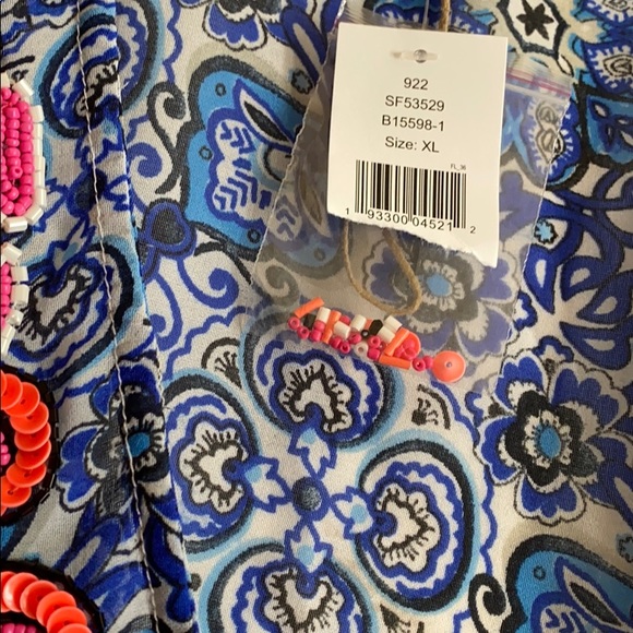 Rise & Bloom Beaded Tassel Swimsuit Coverup - Picture 4 of 7